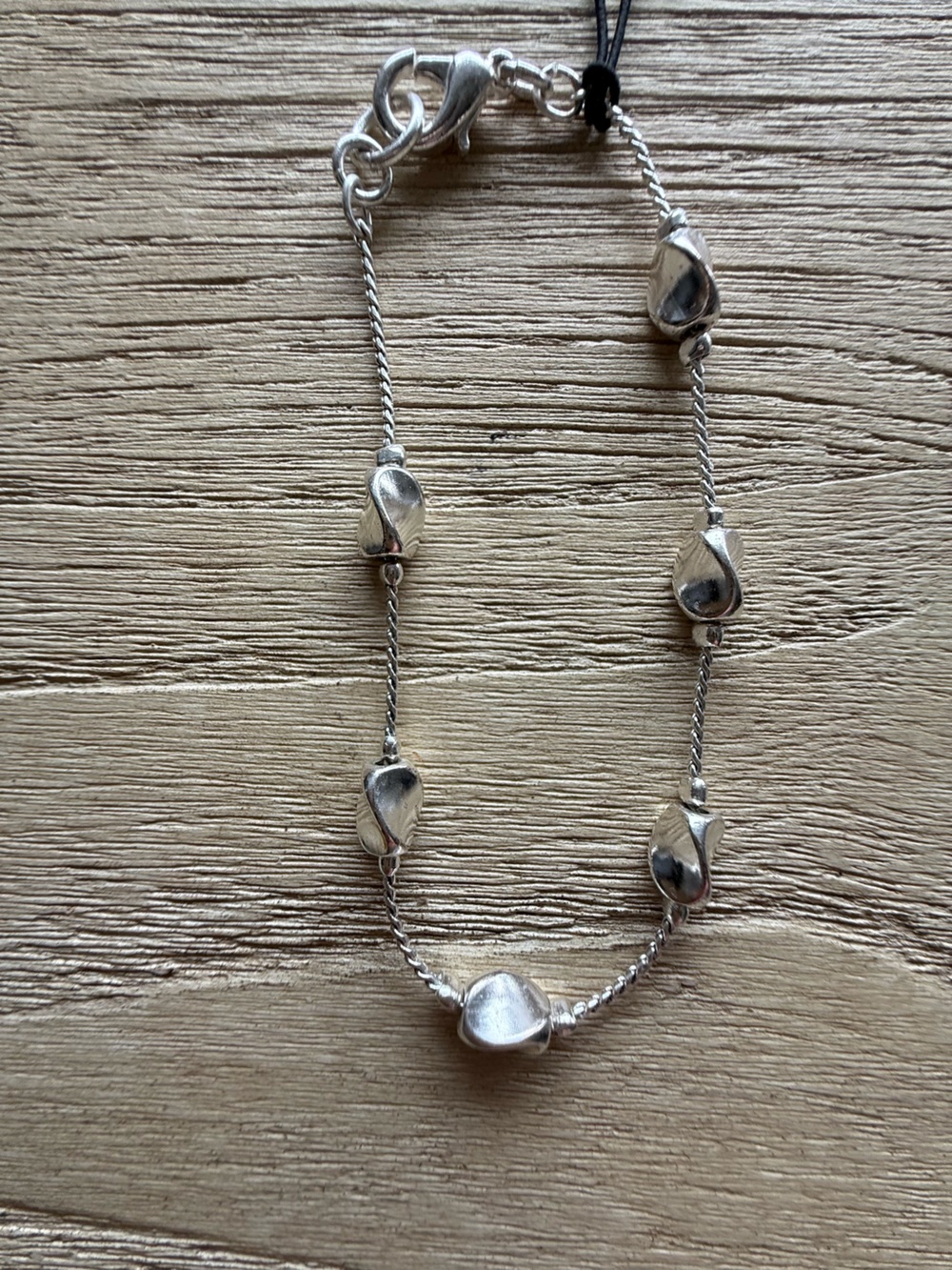 NWT Anne Klein Polished Silver-Tone Bracelet